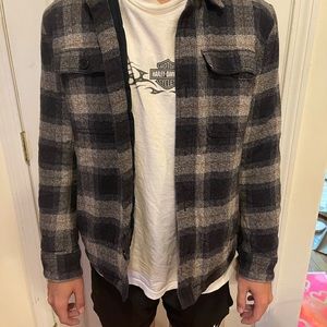 Plaid banana republic jacket size medium